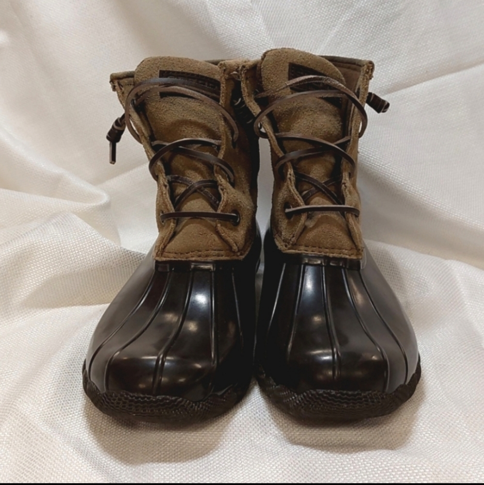 Sperry Saltwater Waterproof Suede/Rubber Rainboot - Picture 4 of 11